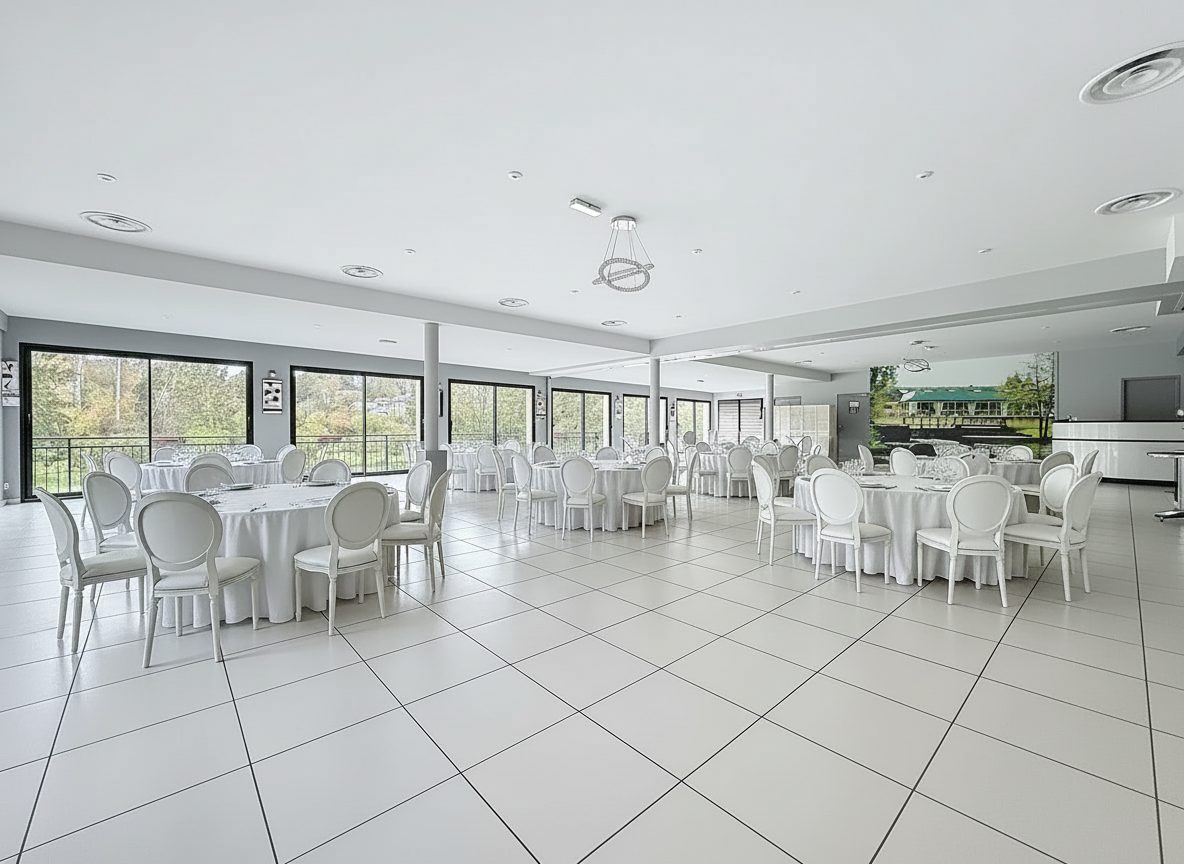 Intérieur de la salle de réception en Normandie, Montreuil-l'Argillé